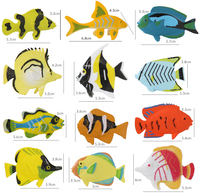 Série Collect : Figurines de poissons tropicaux en plastique écologique pour les enfants de 3 ans et plus