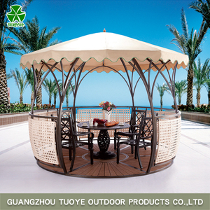 Carpa de Jardín Tipo Gazebo de Metal Desplegable con Diseño Romano TUOYE - Product Image 2