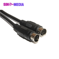 Maßgefertigtes RS232 DP9-Buchse auf Mini-DIN 8-Pin-Stecker Kabelbaum ISO9001 für Elektronische Industrieanlagen