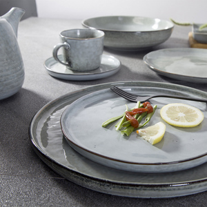 Venta caliente caso brillante vajilla tendencia 2019 personalizado juegos de vajilla de cerámica de porcelana ~ - Product Image 5