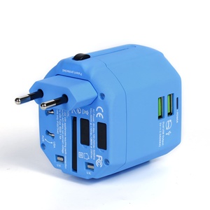 Adaptateur de voyage Hugotravel, nouveauté, vente en gros, avec batterie externe, ensemble d'accessoires mobiles pour la <span class=keywords><strong>promotion</strong></span>, souvenirs, cadeaux - Product Image 1