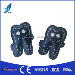 Customzied <span class=keywords><strong>en</strong></span> forma de dientes Suave tela de Nylon <span class=keywords><strong>Gel</strong></span> caliente compresa fría - Product Image 1