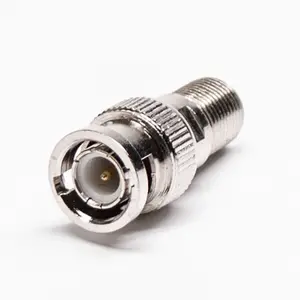 BNC Connector F Type F-Type Nickel Plating Plug Coax RF Connector RG59 Male to Female Adapter