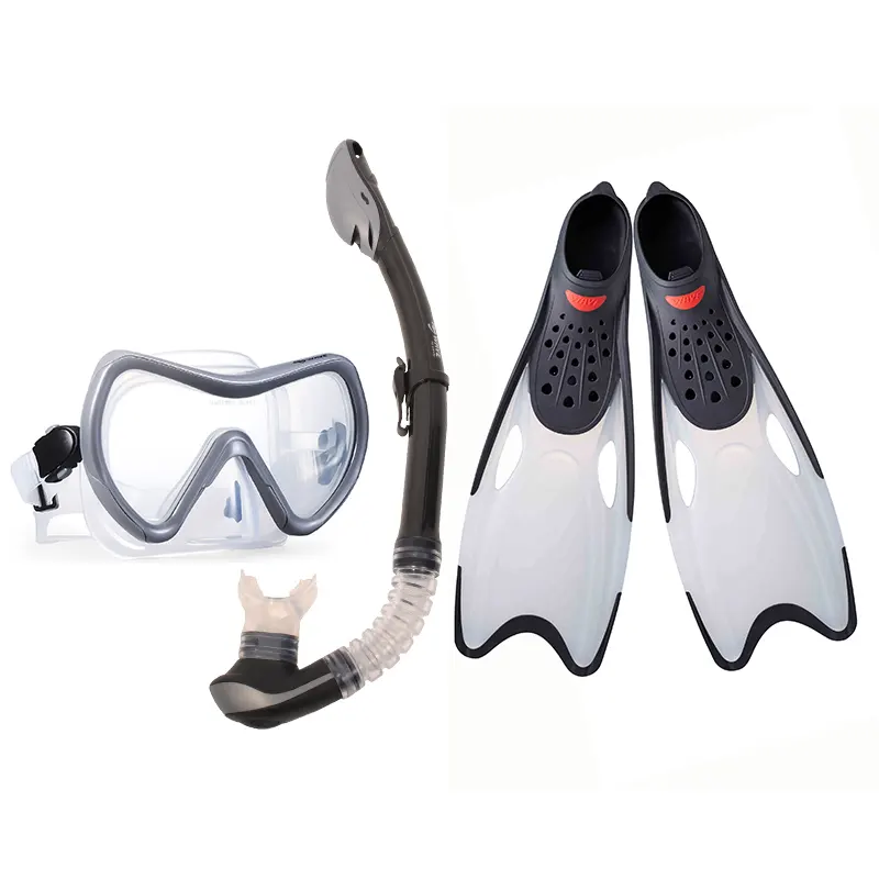 WAVE nuovi arrivi maschera subacquea professionale Set snorkeling e pinne