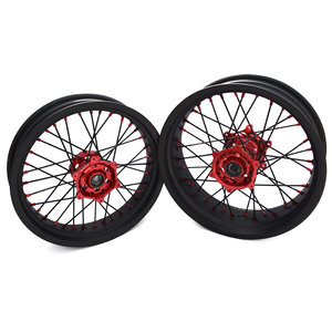 Juego de ruedas <span class=keywords><strong>supermotard</strong></span> para <span class=keywords><strong>Yamaha</strong></span>, aleación de aluminio anodizado, 17x3,5, 17x4,5, YZF450 - Product Image 6