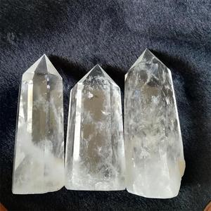 Obelisco di guarigione del quarzo dei punti in piedi del cristallo di quarzo di roccia naturale di grandi dimensioni all'ingrosso per la decorazione - Product Image 3