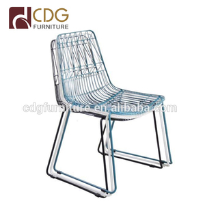 CDG replica <span class=keywords><strong>Harry</strong></span> Bertoia alambre apilables mesas <span class=keywords><strong>de</strong></span> café y sillas al aire libre negro blanco azul Rosa oro color - Product Image 3