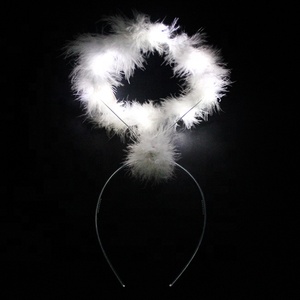 Bandeau clignotant LED multicolore à plumes - Product Image 5