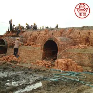 China novo tijolo hoffman matar por argila vermelho tijolo fábrica