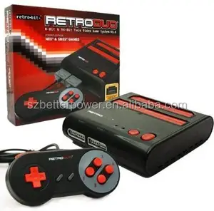 Retro Duo - forNES & SNES 2 in1 System klon-Limited Mascot Edition (Retro-Bit) (Rot/Schwarz & Silber/Schwarz)