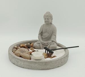 Vente en gros <span class=keywords><strong>de</strong></span> mini-jardins <span class=keywords><strong>zen</strong></span> rectangulaires en ciment faits à la main, décoration <span class=keywords><strong>de</strong></span> maison Bouddha - Product Image 2