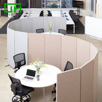 Panneaux acoustiques modulaires écologiques en tissu enveloppé de fibres de polyester pour cloisons de bureau