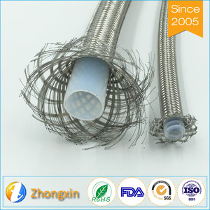 Zhongxin Bông Sợi Màu Xanh Trắng Đỏ Dây Bện Ống Tay Áo Cho Ống Ptfe - Product Image 4