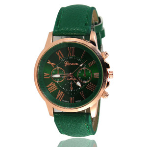 <span class=keywords><strong>Orologi</strong></span> Geneva di Alta Gamma 2017 per Uomo e <span class=keywords><strong>Donna</strong></span>, Orologio Casual con Numeri Romani, Cinturino in Pelle PU, Orologio da Polso al Quarzo - Product Image 5