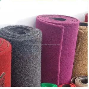 Renkli dekoratif 4pc kumaş yumuşak halı araba mat 100% polyester kumaş kadife araba halı