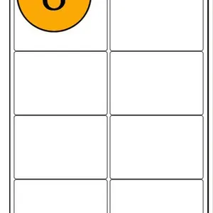 Etiqueta adesiva nome personalizado removível barata, endereço a4 etiquetas 8up