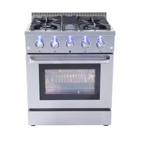 Hyxion Hyxion 30 inch free standing heavy duty gas range oven and grill/4 burner gas cooker oven and grill