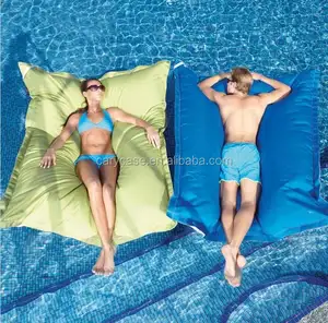 Le luxe surdimensionné peut accueillir confortablement deux pouf flottants pour adultes, coussin de pouf flottant pour piscine-plaisir en plein air