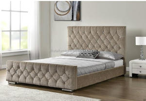 Cadre de <span class=keywords><strong>lit</strong></span> ottoman avec rangement et boutons diamantés, taille double 4 pieds 6 - Product Image 5
