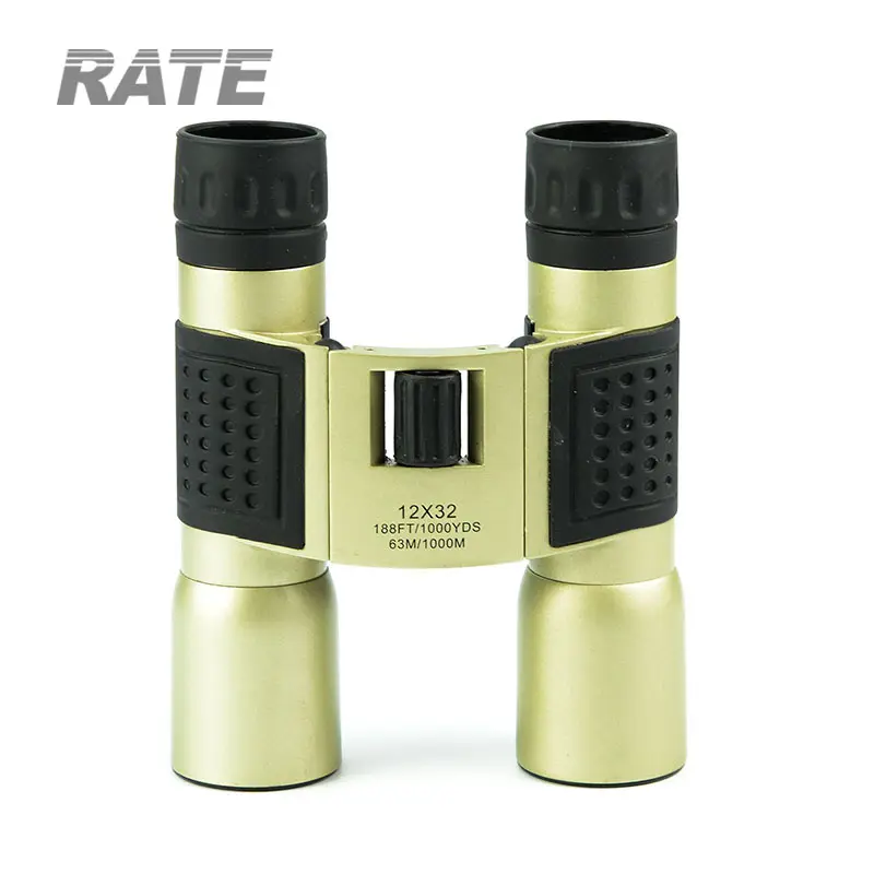 Unico del metallo 12x32 binocolo con il grande oculare OEM telescopio binocle prezzo diretto della fabbrica personalizza