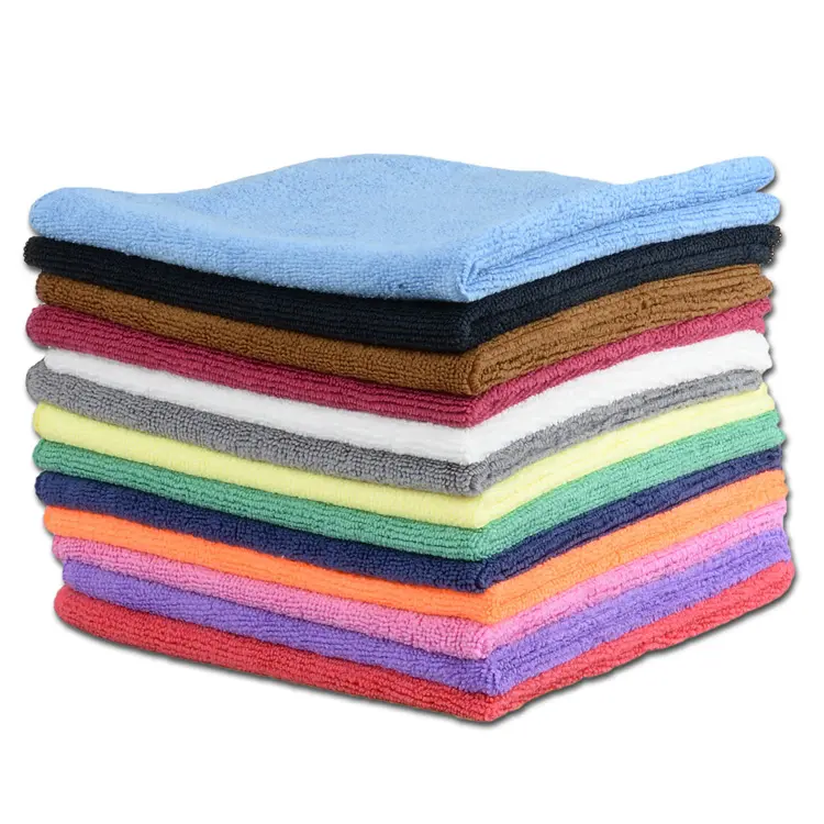High quality Easy Cleaning Drying Plain Car Care Microfiber Towel