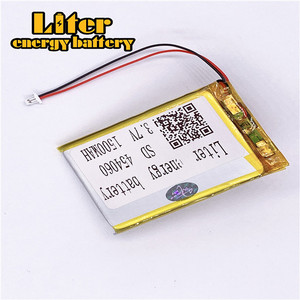 Plug 1.0-2 P 3.7 V Polymer battery 454060 1500 mah lithium battery hot sale rechargeable lipo battery - Product Image 2
