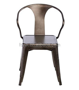 Chaise en cuivre bon marché d'occasion, style vintage français, style industriel, salle à manger, jardin, extérieur, cadre, <span class=keywords><strong>restaurant</strong></span>, salle à manger, meubles en fer - Product Image 4