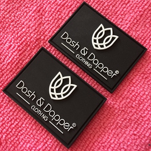 Stitching on Trademark Rubber Bag <strong>Label</strong>,Brand Logo PVC <strong>Shoe</strong> <strong>Labels</strong> - Product Image 3