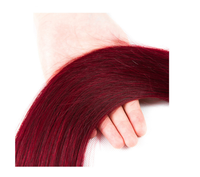 Rouge Cheveux Bundles Indien Corps Vague 99J Bourgogne Faisceaux Faisceaux De Cheveux Humains Double Welf 100% Remy Extensions de Tissage De Cheveux