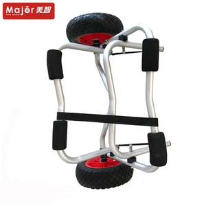 <span class=keywords><strong>Chariot</strong></span> de <span class=keywords><strong>kayak</strong></span> pliable en aluminium avec roues à ballon, remorque pour planche de surf et jet ski avec structure de plateforme - Product Image 4