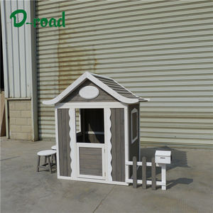 Casita de Juegos de Madera para Niños, Juego de Patio con Pequeña Casa de Jardín - Product Image 2