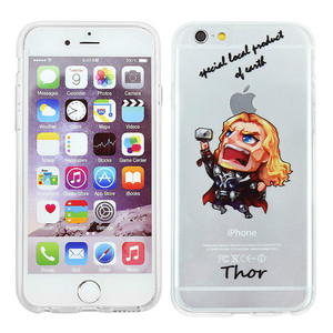 Fundas silicona fina y transparente para iphone 6 / 6plus celulares con dibujo de marvel heroes - Product Image 2