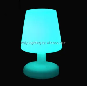 LED Meja Plastik Lampu Kamar Tidur Nirkabel Lampu dengan Harga Murah/Kedai Kopi Table Light