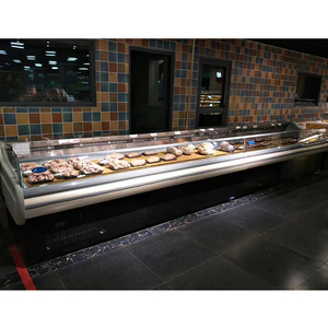 <span class=keywords><strong>Professionale</strong></span> Plug-in del servizio di carne commerciale congelatori per la vendita CE aria di raffreddamento del prezzo di visualizzazione per il supermercato produrre refrigeratore - Product Image 3