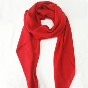 Wholesale malaysia red bubble chiffon muslim silk hijab chiffon scarf