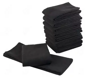 En gros noir serviettes en microfibre tissu en rouleau