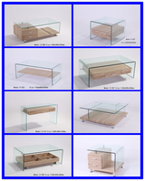 Ensemble de salon moderne en marbre, design luxueux, table basse en teck, bois d'aluminium, sculpture acrylique, échantillon gratuit