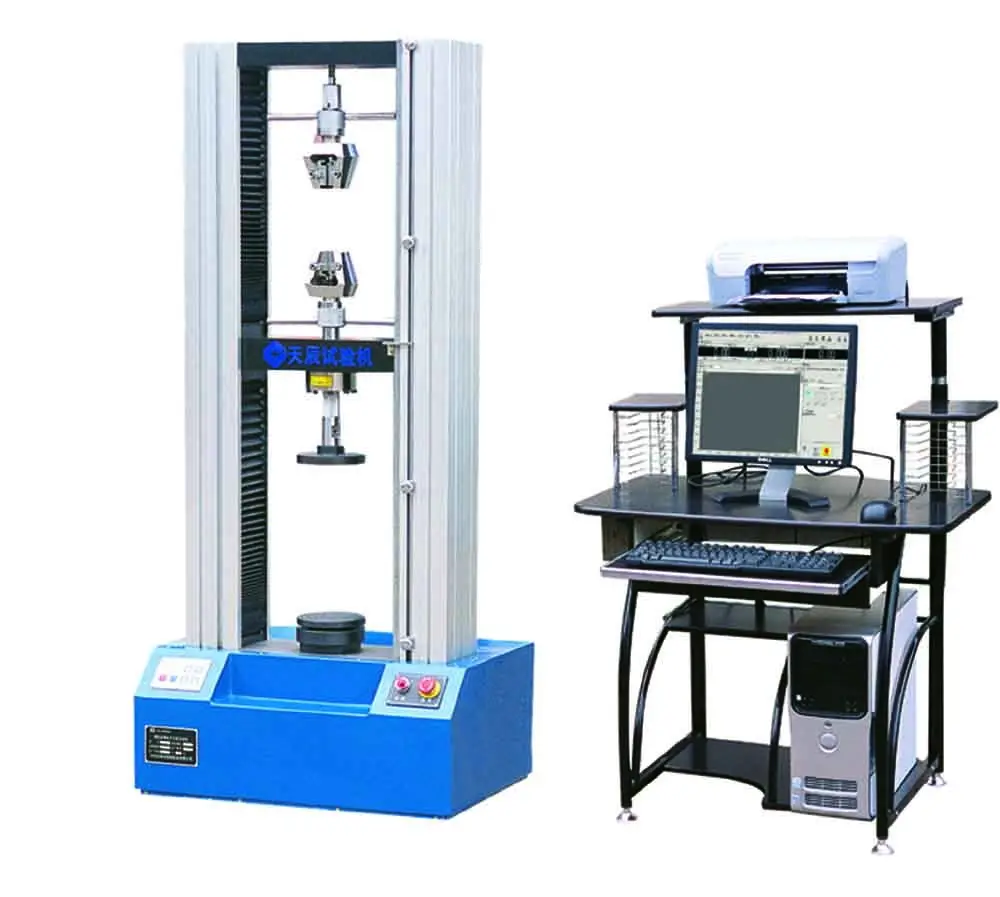 Máquina elétrica servo 10-300kn wdw, máquina universal de teste de tensão/compressão