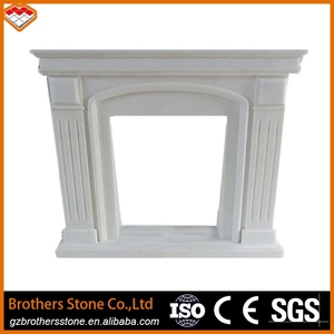 Idée de contour de cheminée en marbre blanc, contour de cheminée en <span class=keywords><strong>carreaux</strong></span> de marbre, installation facile, style personnalisé - Product Image 4