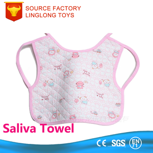 Ropa infantil Algodón Tieback Feed Pink Teddy Saliva Toalla - Product Image 2