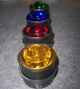 Mavi yeşil kırmızı sarı 50mm olmayan temperli cam kaldırım İşaretleyiciler, CE renk cam yol damızlık - Product Image 2