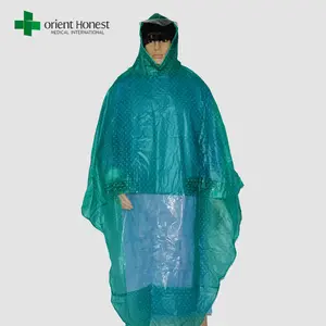 wholesale unisex cheap clear PVC plastic rain poncho for motorcycle