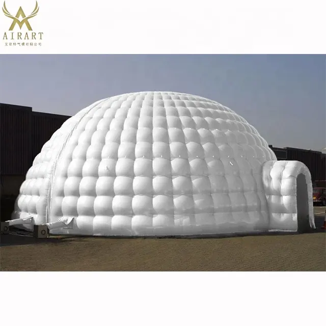 Igloo odası şişme kubbeli çadır en kaliteli malzeme PVC ekspres/deniz/hava tarafından şişirmek dekorasyon balonu özelleştirilmiş renk