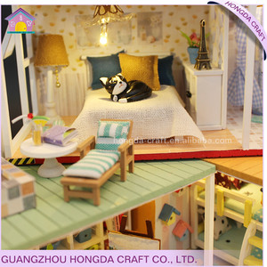 Casa delle Bambole in Miniatura Non Finita, Regalo di Compleanno per Ragazzi di 14 Anni, Scatola Colorata con Luci, Decorazione Festiva - Product Image 4