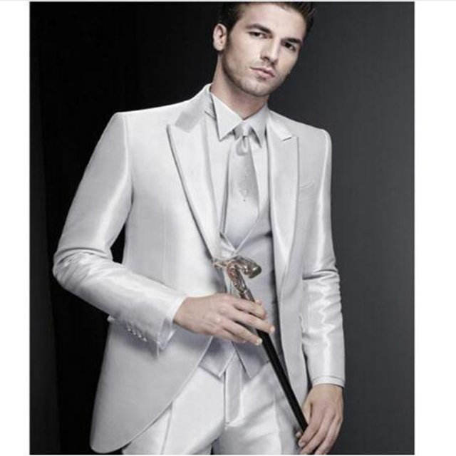 silver wedding tuxedo