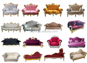 Hot Sale Cheap Wholesale Banquet Party Hotel Luxury Baroque Royal Throne Wedding Sofa - Product Image 2