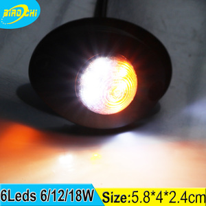 Personnaliser 6 Led mini-avertissement lumières IP67 multi mount ambre et blanc eagle eye <span class=keywords><strong>refuge</strong></span> lumières stroboscopiques - Product Image 1