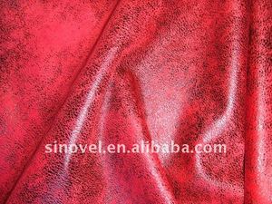 100% โพลีเอสเตอร์กาวกลับขน Faux หนังสังเคราะห์หนังนิ่มพันธะโซฟาผ้า - Product Image 4