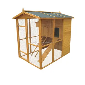 Customized Design hot sale wood Poultry House Chicken coop with large running