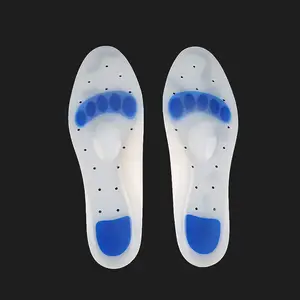Gel de soutien de la voûte plantaire en silicone 100% de haute qualité, semelles orthopédiques souples pour chaussures